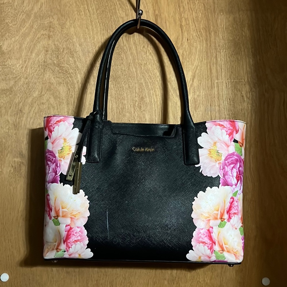 Clavin Klein Floral Shoulder Bag